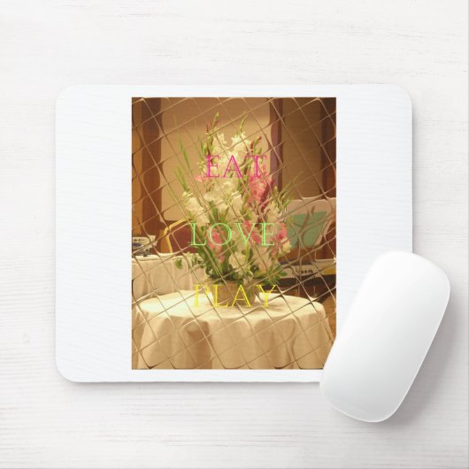 食べ遊愛の季節の美しい花 マウスパッド (マウス)