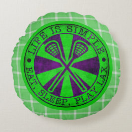 食べ遊睡眠ラクロス ラウンドクッション