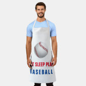 食べ遊野球 エプロン (着用した状態)
