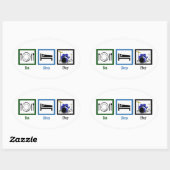 食べ遊音 楕円形シール (シート)