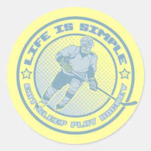 食べ遊Sleep,  Hockeyステッカー ラウンドシール
