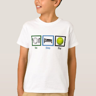 食べ遊Sleep Tennis Kids Tシャツ