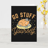 食べ過ぎろ  カード (黄色い花)