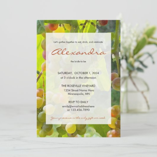 食べ酒と祝お嫁さま 招待状 (スタンド正面)