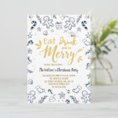 食べ酒と結婚パーティの招待状 招待状 (スタンド正面)