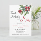 食べ酒を飲んで楽しいクリスマス酒パーティー 招待状 (スタンド正面)