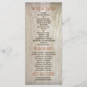 食べ酒を飲んで結婚式結婚したを挙げる プログラム (裏面)