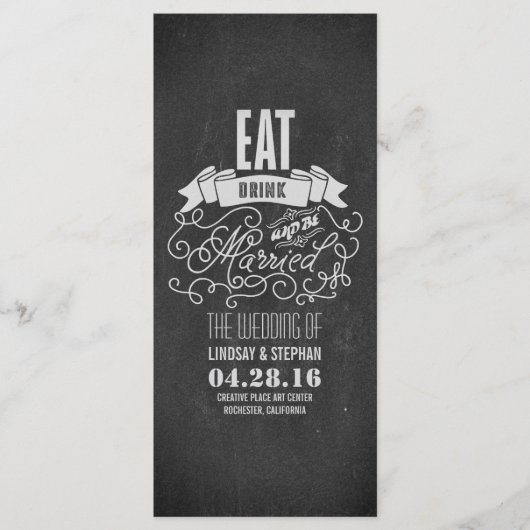 食べ酒を飲んで結婚式結婚したを挙げる プログラム (正面)