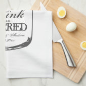 食べ酒を飲結婚したみメイスンになる キッチンタオル (四つ折り)