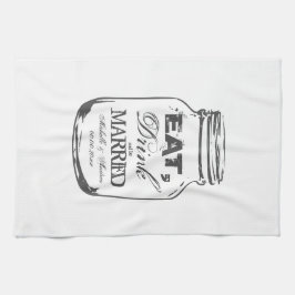 食べ酒を飲結婚したみメイスンになる キッチンタオル