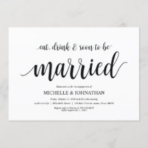 食べ酒，すぐ結婚した,婚約パーティ招待状