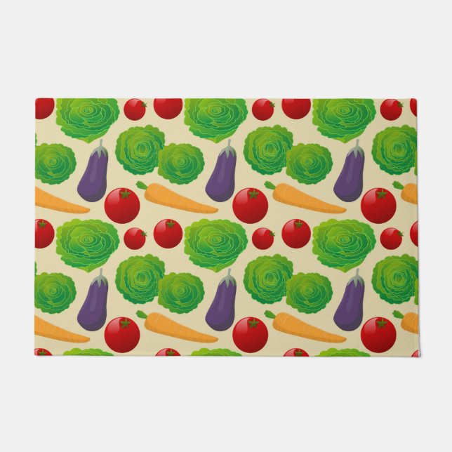 食べ野菜 ドアマット (正面)