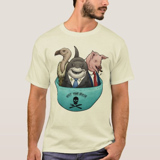 食べ金持ち Tシャツ (正面)