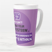 食べ障害支援 カフェラテマグ (右アングル)