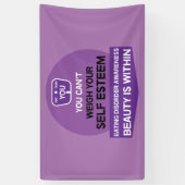 食べ障害支援 横断幕 (縦)