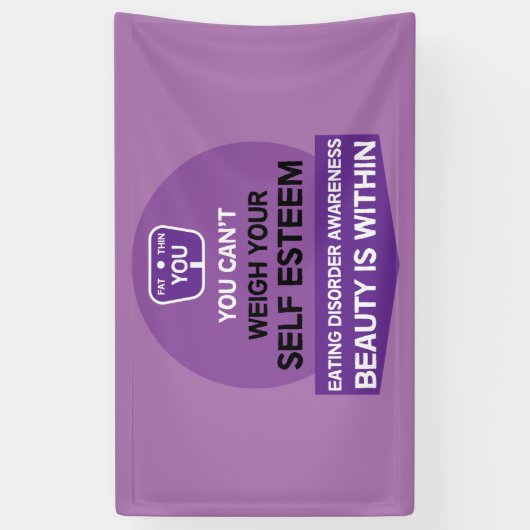 食べ障害支援 横断幕 (縦)