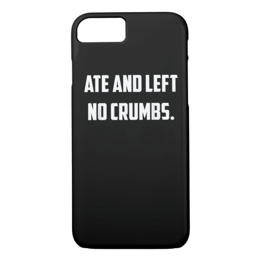 食べ離れNo Crumbsのトレンドおもしろいミーム Case-Mate iPhoneケース (裏面)