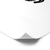 食べ飛んでいる物のおもしろいパンをソース ポスター (角)