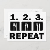 食べ食べ食べと繰り返し ポストカード (正面/裏面)