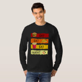 食べ食べ食べリピーターHamburger Cheeseseburger Graphic Tシャツ (正面フル)