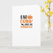 食べ飲みそして怖がれ ミニマル クリーン カード (黄色い花)