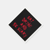 食べ飲みて怖い赤血ハローウィンパーティ スタンダードカクテルナプキン (角)