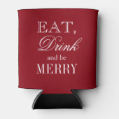 食べ飲みて楽しいクリスマスのパーティーはクーラーできる 缶クーラー (正面)