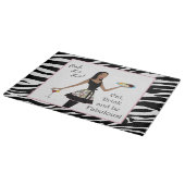 「食べ飲みて、素晴らしい!」 アフリカ系アメリカ人DIVA カッティングボード (角)