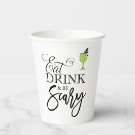 「食べ飲みと怖がる」ハローウィンパーティ紙Cu 紙コップ