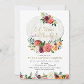 食べ飲みと感謝のフローラ感謝祭 招待状 (正面)