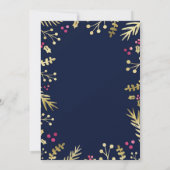 食べ飲みと楽しいクリスマスパーティの招待状 招待状 (裏面)