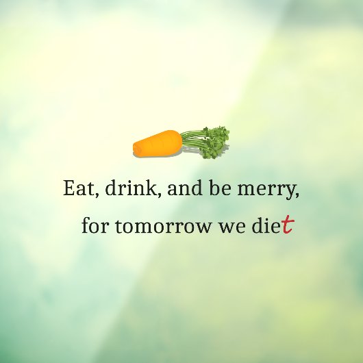 「食べ飲みメリーて、元気で明日の私たちダイエット」 ウィンドウサイン (シート3)