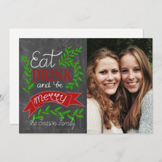 食べ飲みメリーて 招待状 (正面/裏面)