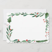 食べ飲みメリー物 | クリスマスディナーパーティー 招待状 (裏面)