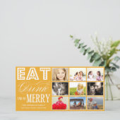 食べ飲みメリー物 | ホリデーコラージュカード シーズンカード (スタンド正面)