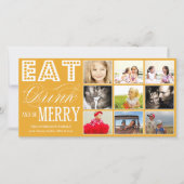 食べ飲みメリー物 | ホリデーコラージュカード シーズンカード (正面)