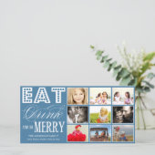 食べ飲みメリー物 | ホリデーコラージュカード シーズンカード (スタンド正面)