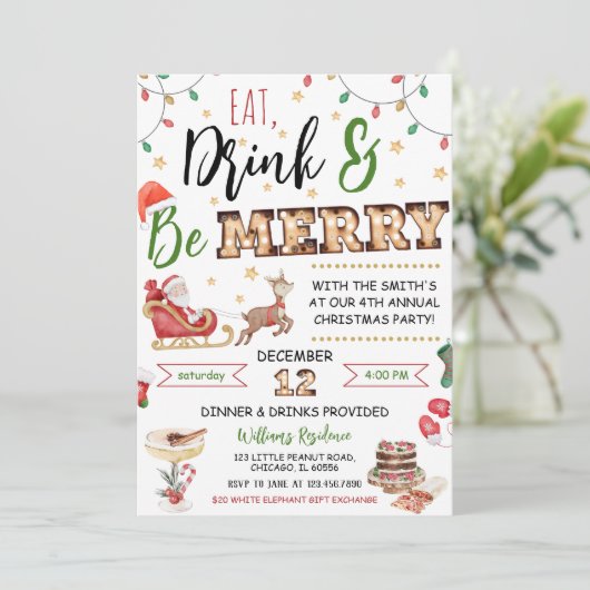 食べ飲みメリー物 招待状 (スタンド正面)