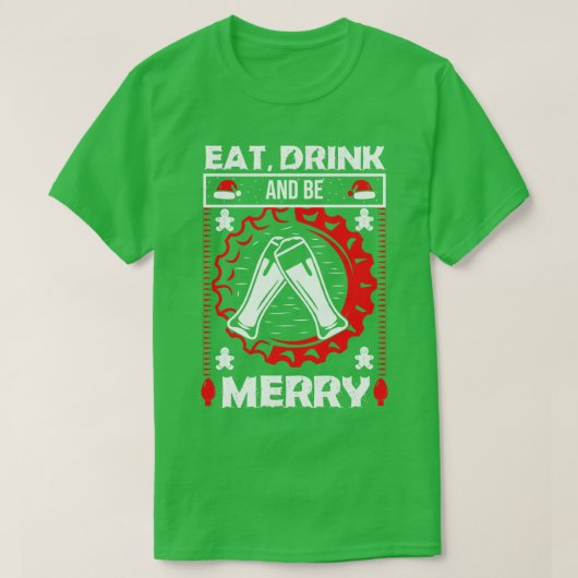 食べ飲みメリー物 Tシャツ (デザイン正面)