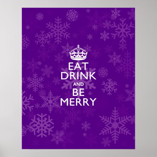 食べ飲み保と紫メリーの穏やかな装飾に ポスター (正面)