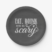食べ飲み怖いハローウィンパーティクモ ペーパープレート (正面)
