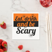 食べ飲み怖いハローウィンパーティ スタンダードカクテルナプキン (インサイチュ)