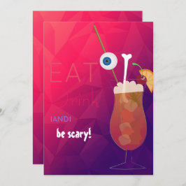 食べ飲み怖い大人のハローウィンパーティ 招待状