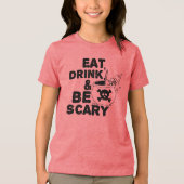 食べ飲み怖い トライブレンドＴシャツ (正面)