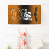 食べ飲み怖い – ハローウィンパーティ 横断幕 (インサイチュ)