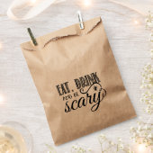 食べ飲み怖がるハローウィンパーティ フェイバーバッグ (クリップ留めされた状態)