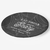 食べ飲み怖がるハローウィンパーティ ペーパープレート (アングル)