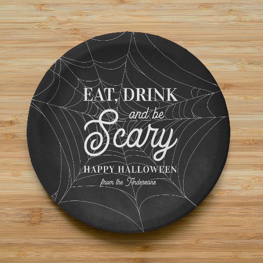 食べ飲み怖がるハローウィンパーティ ペーパープレート