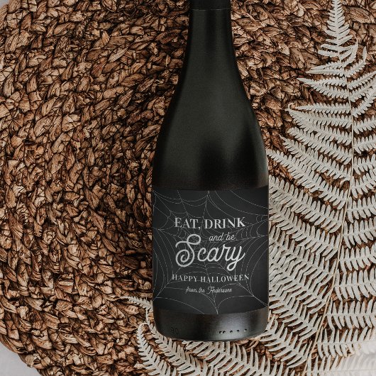 食べ飲み怖がるハローウィンパーティ ワインラベル