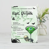 食べ飲み怖がるハローウィンパーティ 招待状 (スタンド正面)